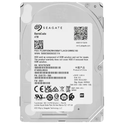 4 ТБ Жесткий диск Seagate BarraCuda ST4000LM024